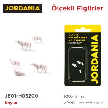 Jordania Maket Koyun Figürü 1/200 8mm 5li
