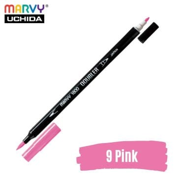 Marvy Artist Brush Pen 1800 Çift Taraflı Firça Uçlu Kalem 09 Pink