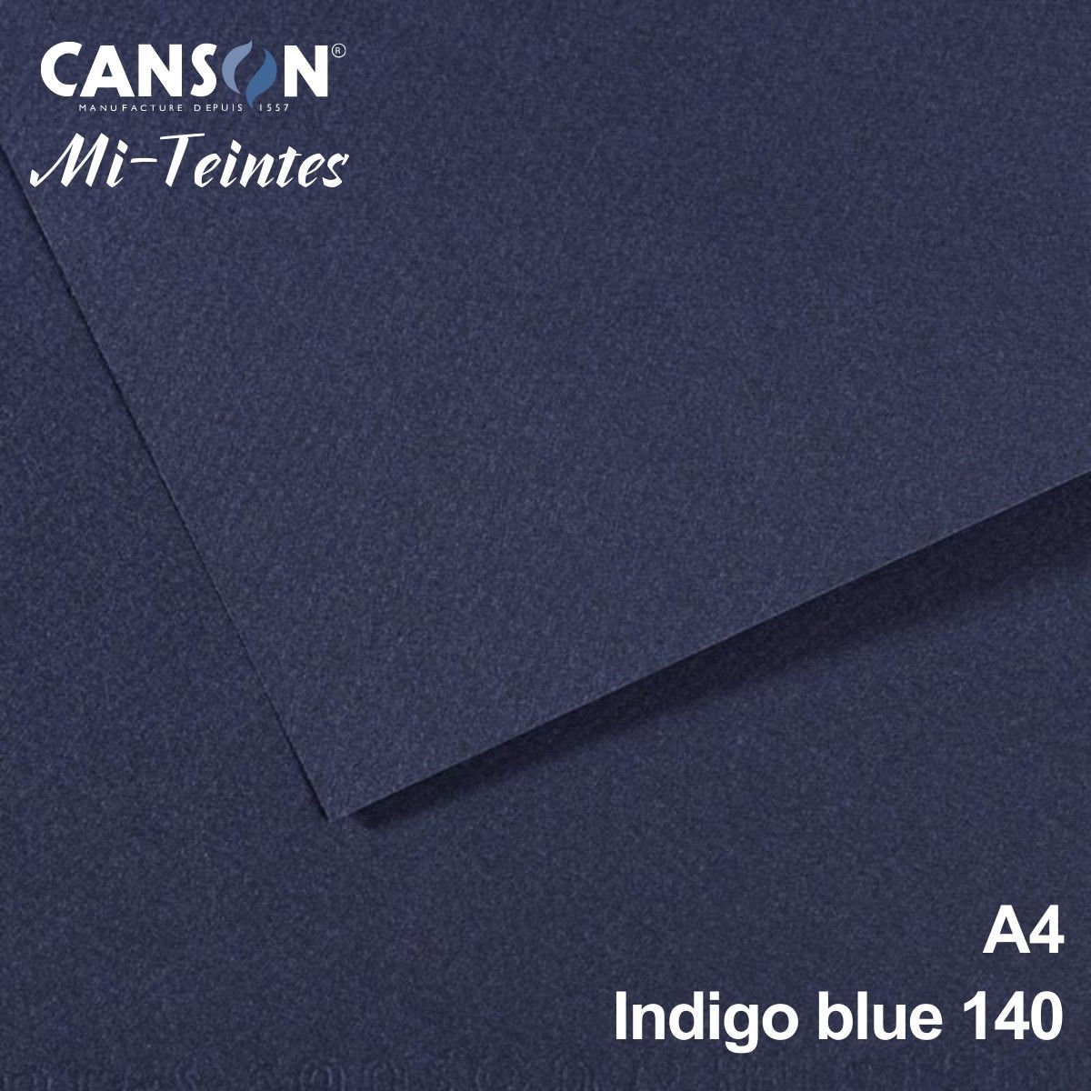 Mi-Teintes 160gr A4 140 Bleu İndigo 3lü