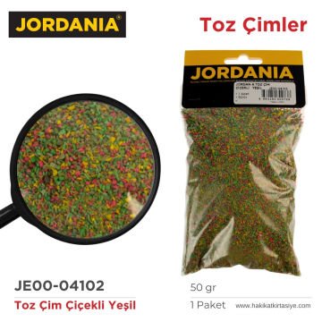 Jordania Toz Çim Çiçekli Yeşil 50gr