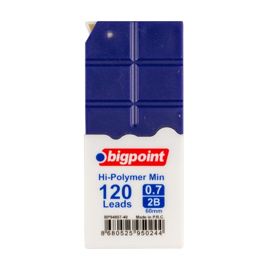 Bigpoint Kalem Ucu 0.7mm 2b 120'li Tüp Koyu Mavi