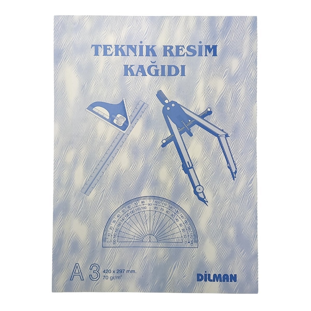 Dilman Teknik Resim Defteri 70gr A3 30yp Dikey