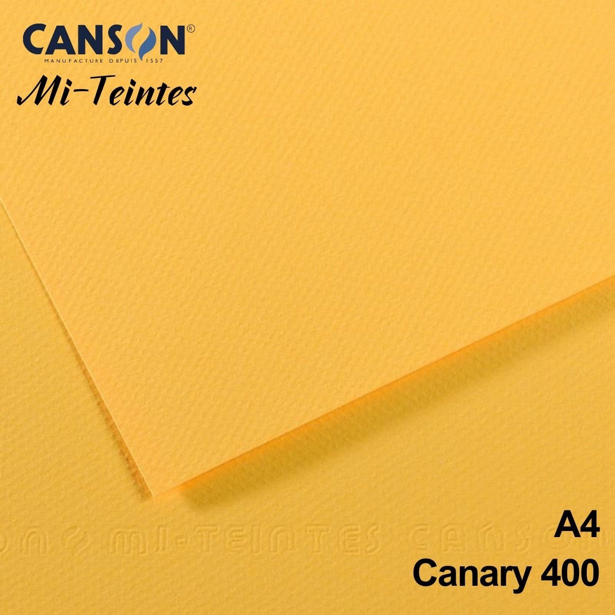 Mi-Teintes 160gr A4 400 Canary 3lü