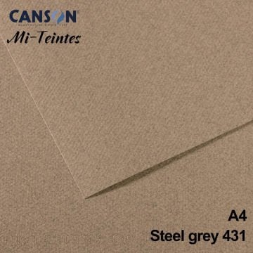 Mi-Teintes 160gr A4 431 Mottled Grey 3lü