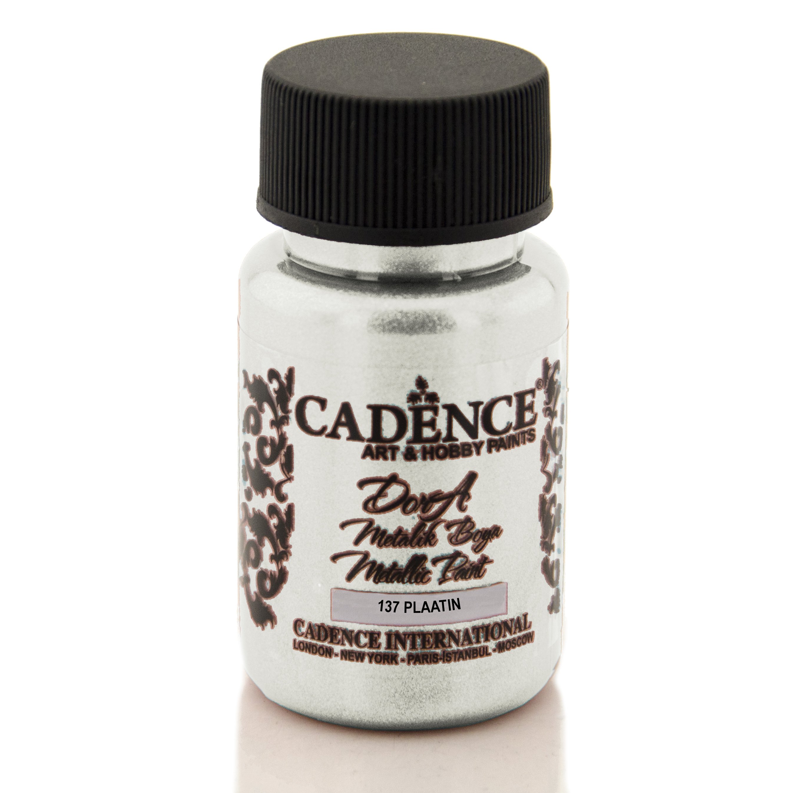 Cadence Dora Metalik Boya 50ml 137 Platın