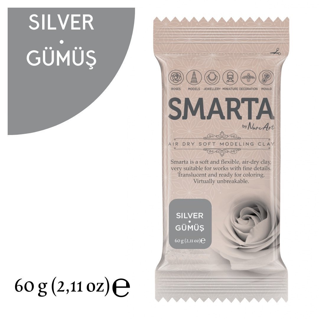 Smarta Modelleme Hamuru 60gr Gümüş