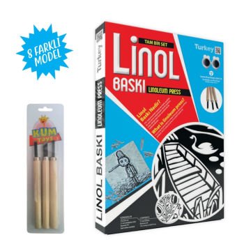 Kumtoys Tam Bir Set Linol Baskı 22x32cm 2.5mm Köpekler LB-07