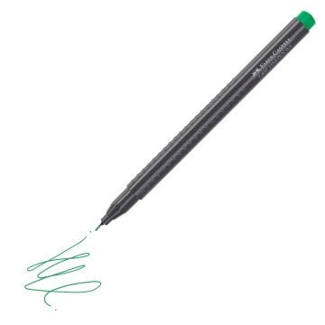 Faber Castell Grip Finepen 0.4 Keçeli Kalem Zümrüt Yeşil