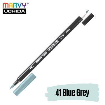 Marvy Artist Brush Pen 1800 Çift Taraflı Firça Uçlu Kalem 41 Blue Grey