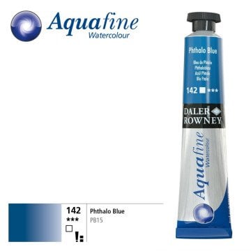 Daler Rowney Aquafine Tüp Sulu Boya 8ml 142 Phthalo Blue