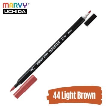 Marvy Artist Brush Pen 1800 Çift Taraflı Firça Uçlu Kalem 44 Light Brown