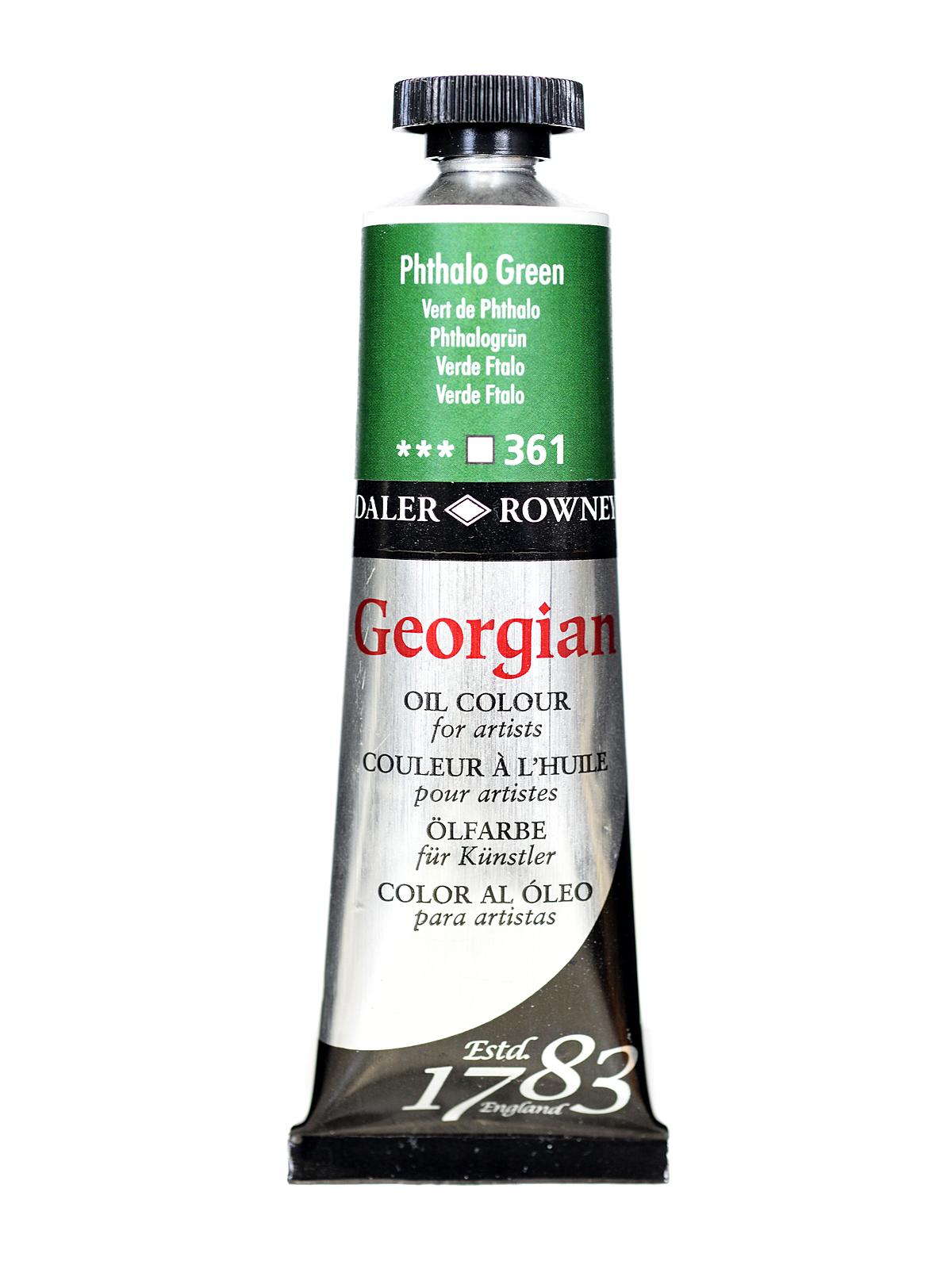 Daler Rowney Georgian Yağlı Boya 38ml 361 Phthalo Green