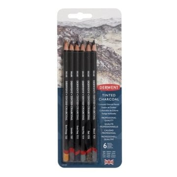 Tinted Charcoal Pencil 6 lı Blister