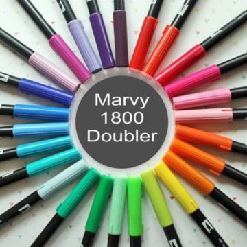 Marvy Artist Brush Pen 1800 Çift Taraflı Firça Uçlu Kalem 54 Burnt Umber