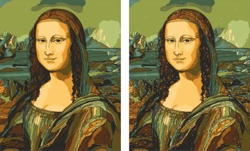 Sayılarla Boyama Seti - Numaralı Tuval Boyama 40x50cm - Monalisa