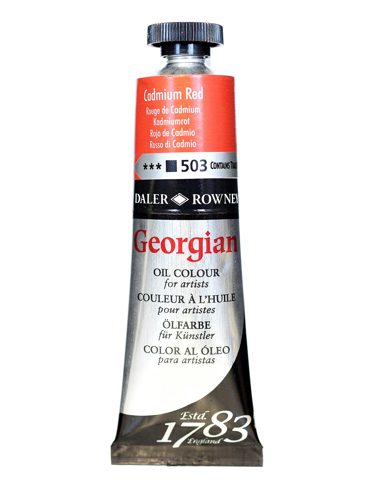 Daler Rowney Georgian Yağlı Boya 38ml 503 Cadmium Red