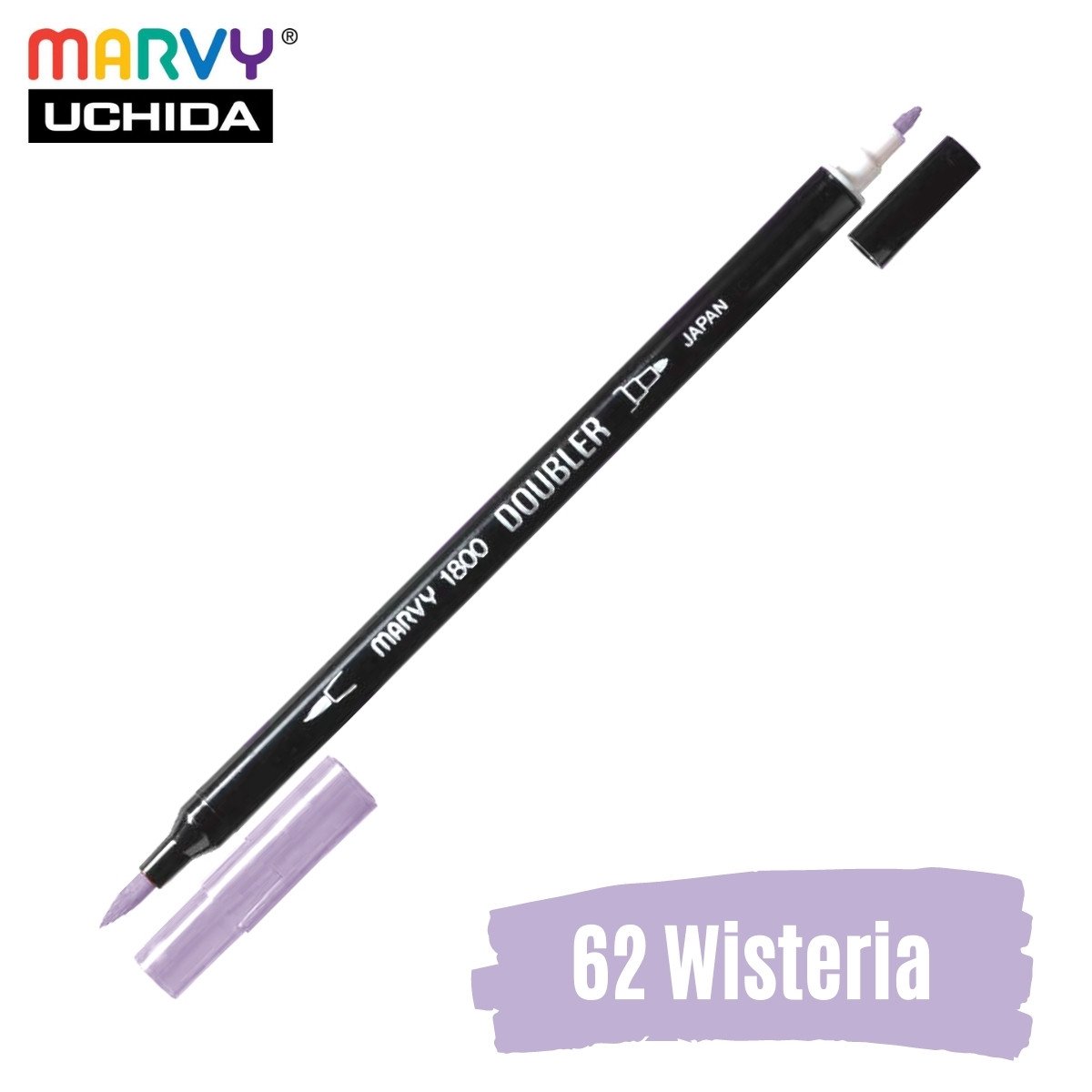 Marvy Artist Brush Pen 1800 Çift Taraflı Firça Uçlu Kalem 62 Wisteria