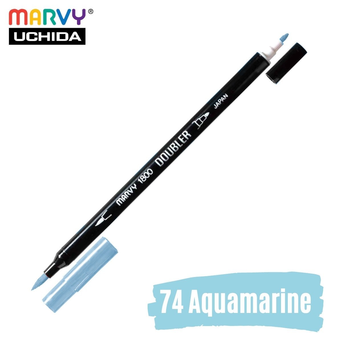 Marvy Artist Brush Pen 1800 Çift Taraflı Firça Uçlu Kalem 74 Aquamarine