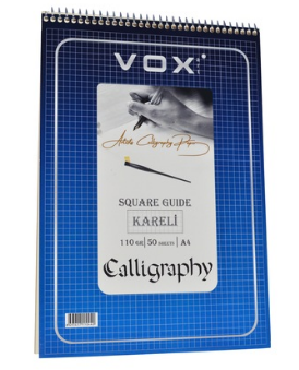Vox Square Guide Kareli Kaligrafi Defteri A4 110gr 50yp