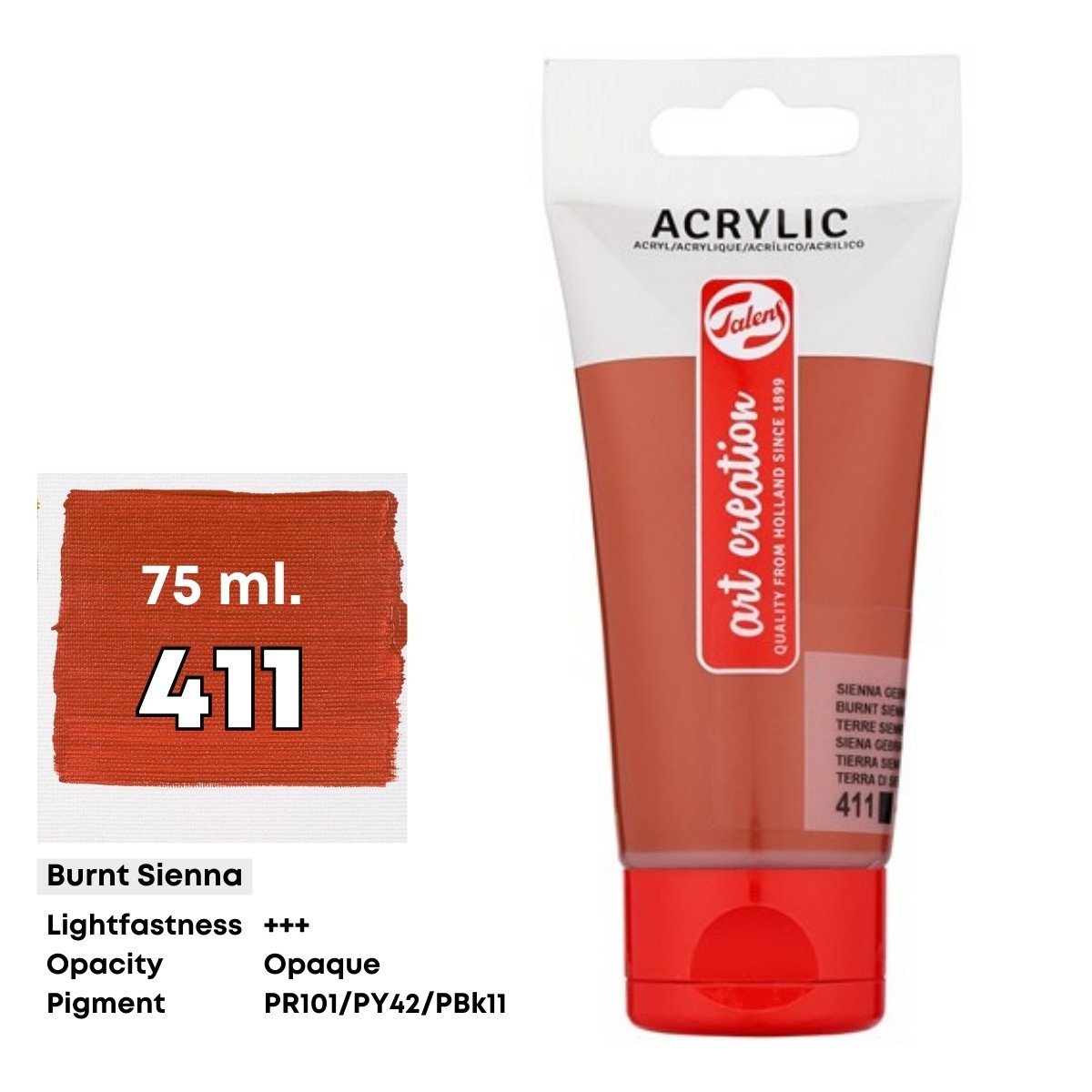 Art Creation Akrilik Boya 75ml 411 Burnt Sienna