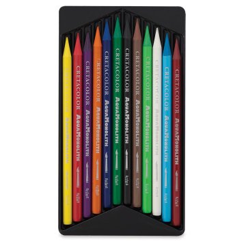 Cretacolor Woodless Aquarelle Pencils suluboya kalem seti 12 renk