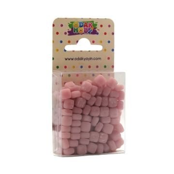 Odak Hobi Mozaik Taşı Pembe 4-7mm 75gr