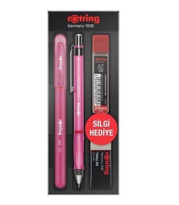 Rotring Visuclick Jel Okul Seti 0.7mm Pembe