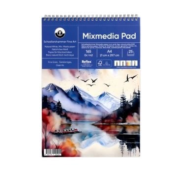 Schoellershammer Mix Media Pad 165gr A4 25yp