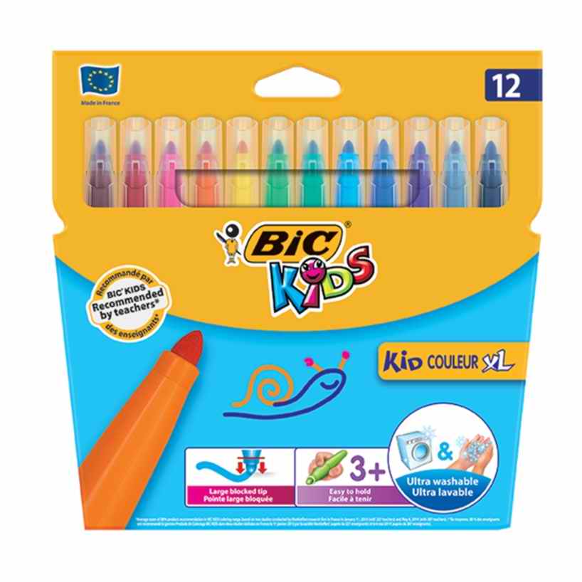 Bic Kid Couleur Xl Keçeli Boya Kalemi 12`Li Kutu 828966