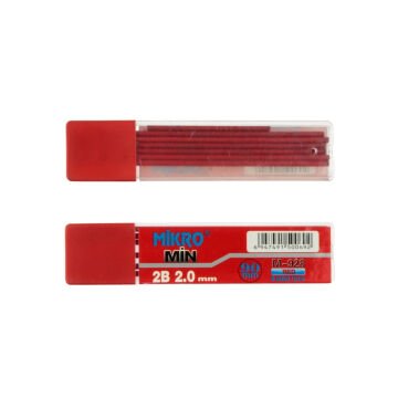 Mikro Portmin Kalem Uç 2.0 2B Kırmızı 90mm 6lı M-928