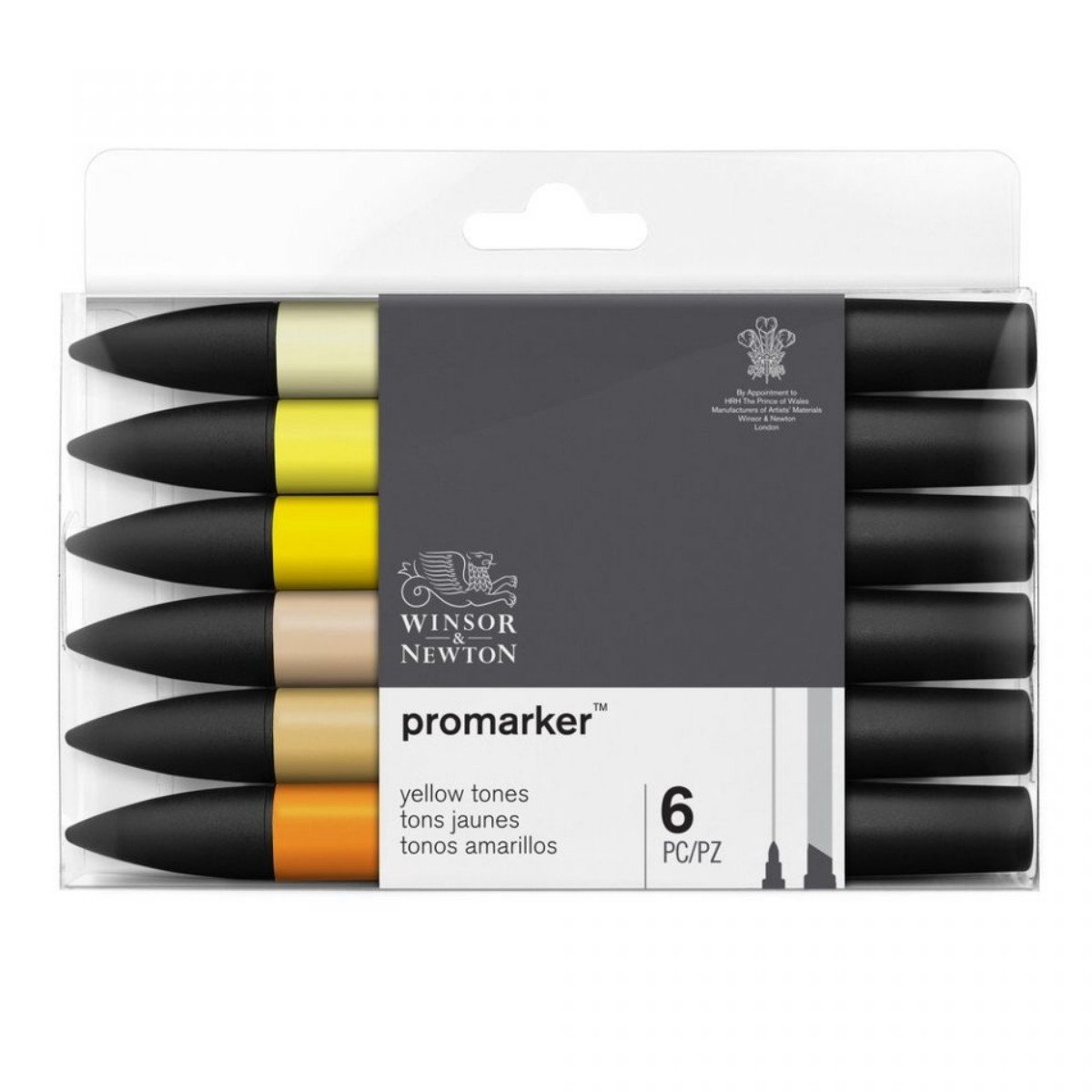 Winsor Newton Promarker Set Yellow Tones 6lı