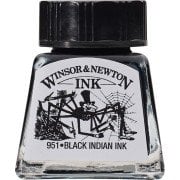 Winsor Newton Drawing Ink Çini Mürekkebi 14ml 030 Black Indian Ink