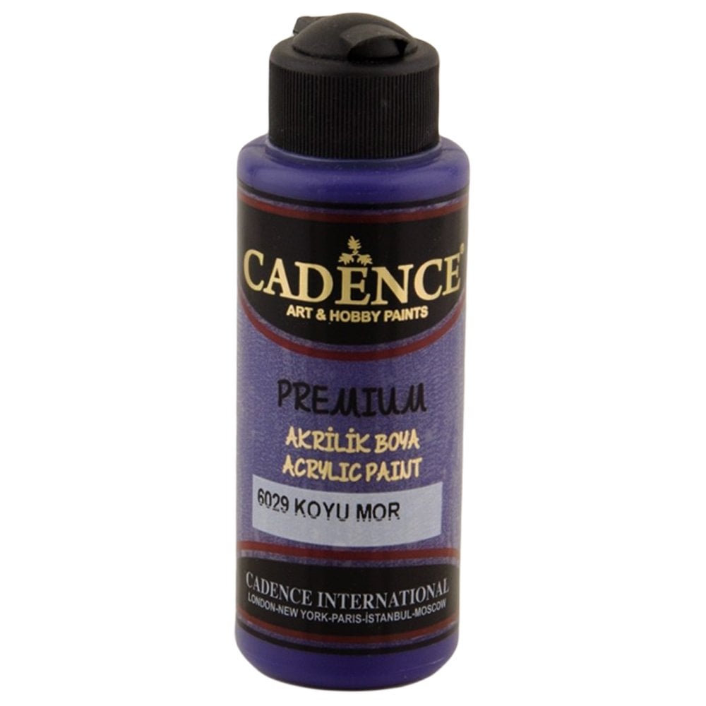 Cadence Premium Akrilik Boya 120ml 6029 Koyu Mor