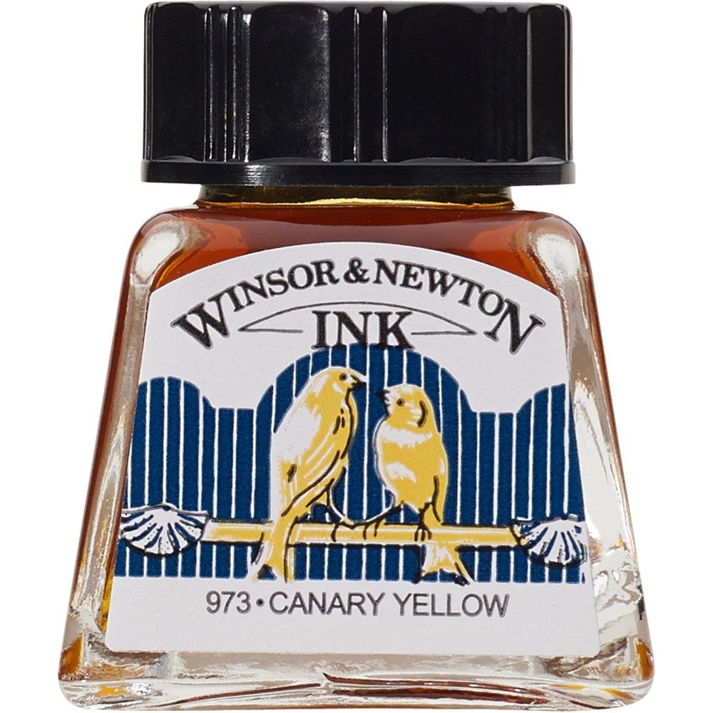 Winsor Newton Drawing Ink Çini Mürekkebi 14ml 123 Canary Yellow