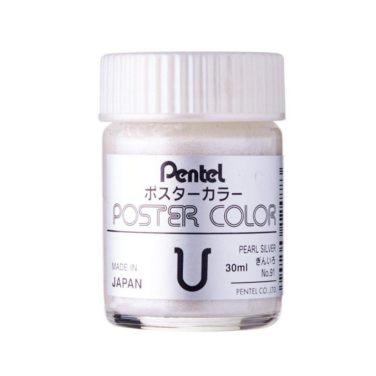 Pentel Japon Poster Color 30ml Pearl Silver