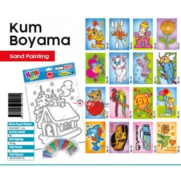 Kumtoys Kum Boyama Set 23x33cm Aslan