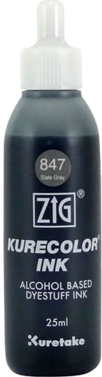 Zig Kurecolor Ink Alkol Bazlı Mürekkep 25ml 847 Slate Gray