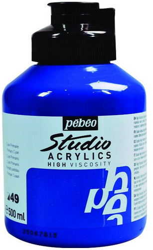 Pebeo Studio Akrilik Boya 500ml 49 Primary Cyan