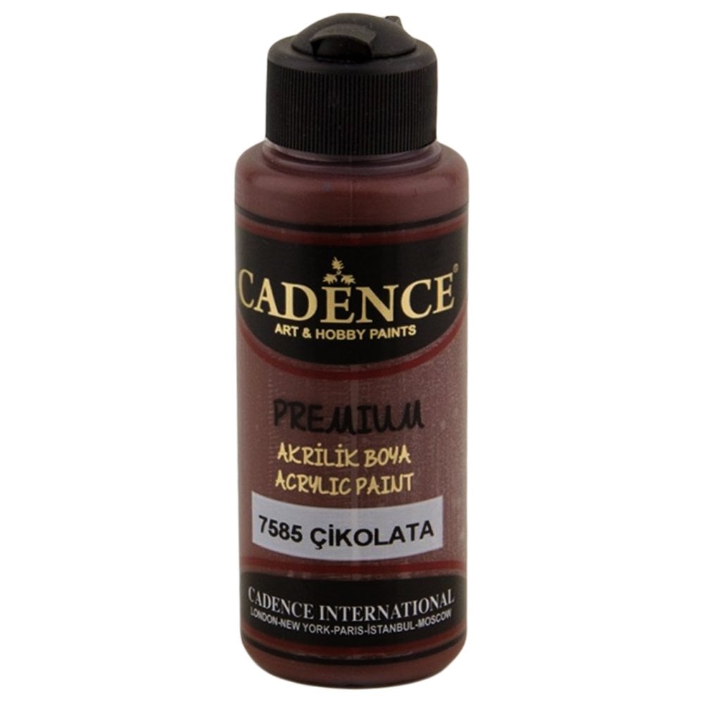 Cadence Premium Akrilik Boya 120ml 7585 Çikolata