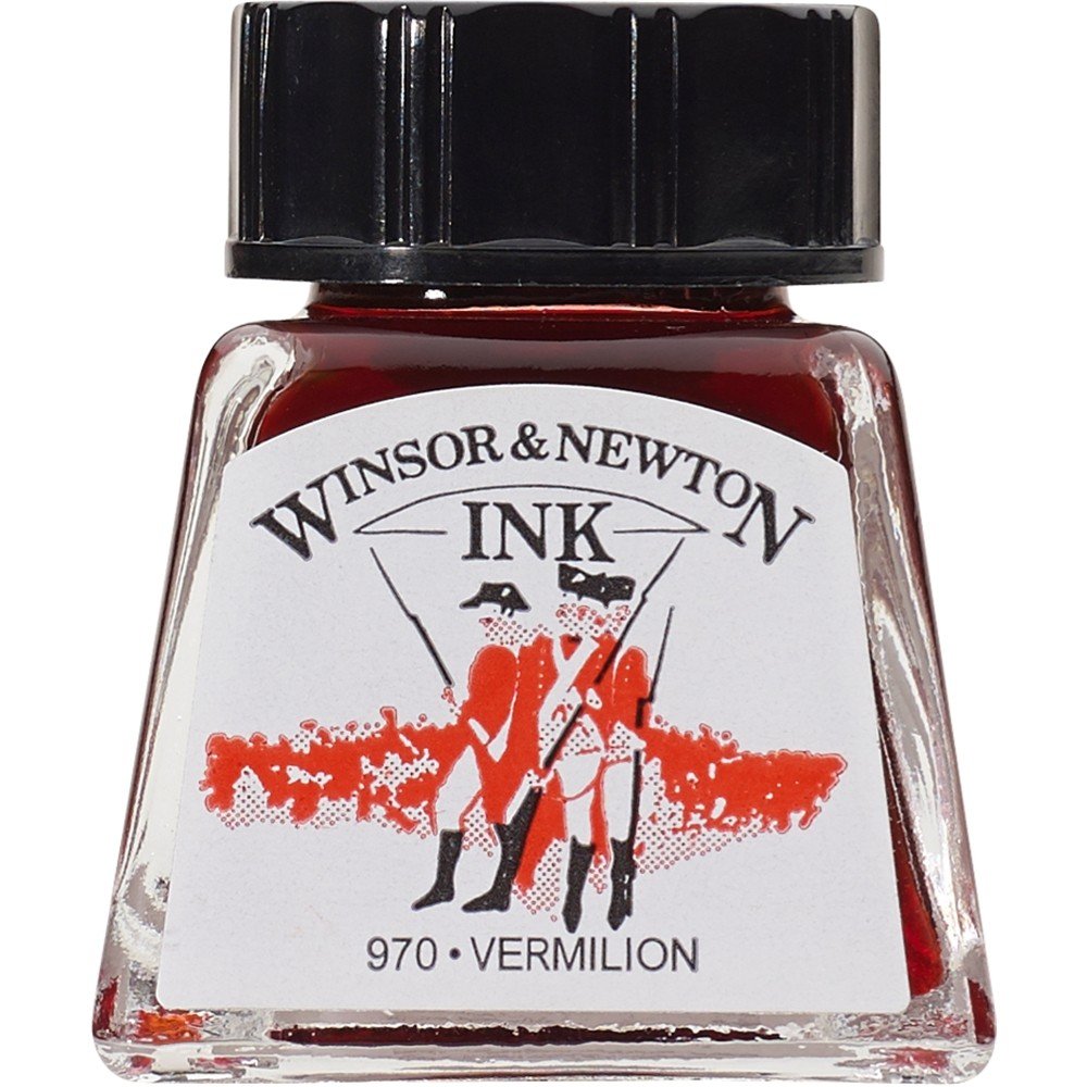 Winsor Newton Drawing Ink Çini Mürekkebi 14ml 680 Vermilion