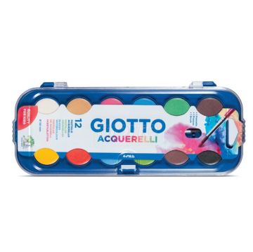 Giotto Sulu Boya 30mm 12 Renk Fırça Hediyeli