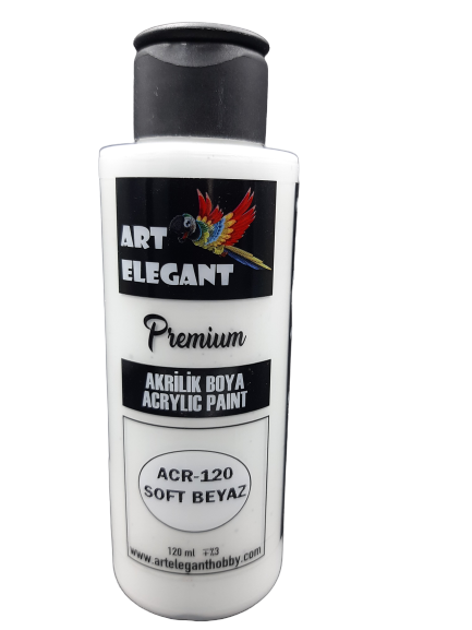 Art Elegant Akrilik Boya 120ml Acr-120 Soft Beyaz