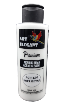 Art Elegant Akrilik Boya 120ml Acr-120 Soft Beyaz