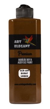 Art Elegant Akrilik Boya 400ml Acr-689 Burnt Umber