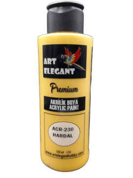 Art Elegant Akrilik Boya 120ml Acr-230 Hardal