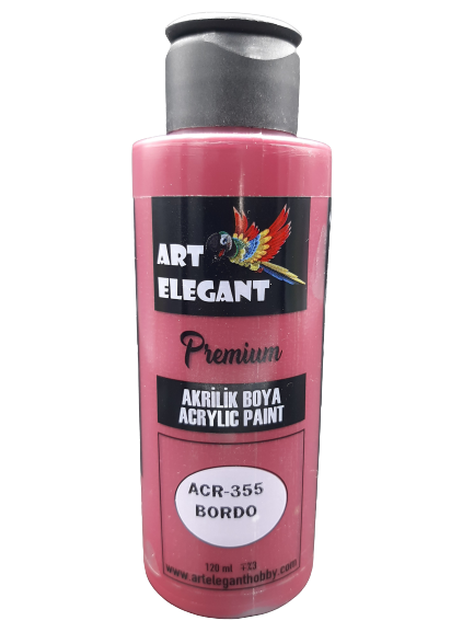 Art Elegant Akrilik Boya 120ml Acr-355 Bordo