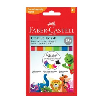 Faber Castell Creative Tack-İt Hamur Yapıştırıcı Renkli 50gr
