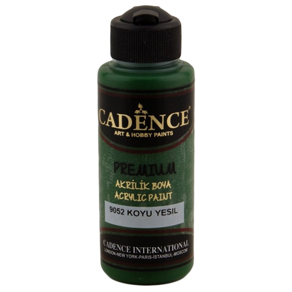 Cadence Premium Akrilik Boya 120ml 9052 Koyu Yeşil