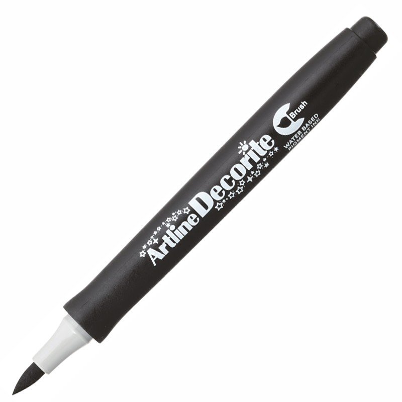 Artline Decorite Marker Kalem Fırça Uçlu Black