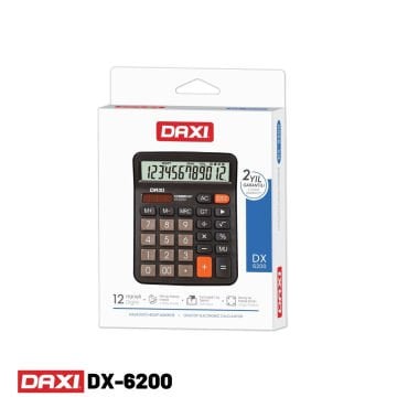 Daxi Hesap Makinesi Black Edition 12 Haneli DX-6200